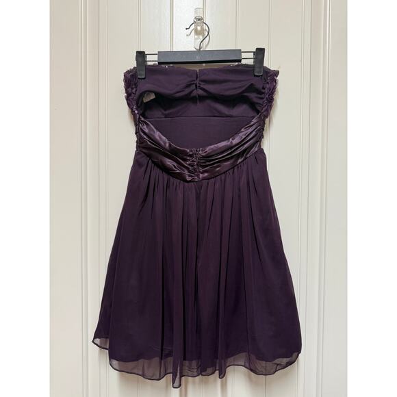 Speechless Strapless Plum Purple Homecoming SemiFormal Dance short dress Size 3 - Picture 7 of 7